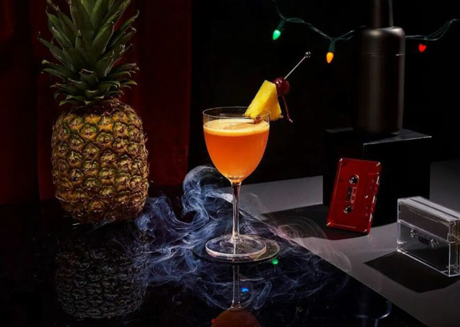 Cocktail au Cointreau : Ananas Upside Down